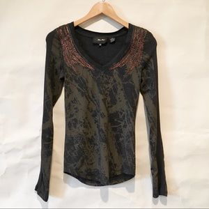 Miss Me // copper beaded long sleeve S